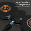 H20 15W 3 in 1 Transparent Magnetic Wireless Charger(Black)
