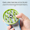Pet Shower Brush with Nozzle, Orange - Dog & Cat Grooming