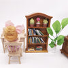 1:12 Mini House Toy Simulation Furniture Wooden Bookcase Mini House Toy(Brown)
