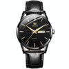 OLEVS 6898 Men Fashion Waterproof Dual Calendar Quartz Watch(Black)