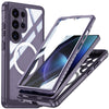 For Samsung Galaxy S25 Ultra 5G Tempered Glass MagSafe Phone Case(Purple)
