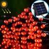 200 LEDs Outdoor Waterproof Christmas Festival Decoration Solar Lamp String, Length: 22m(Red)