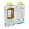 IVON AD-35 2 in 1 18W QC3.0 USB Port Travel Charger + 1m USB to 8 Pin Data Cable Set, EU Plug(White)