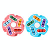 Double Sided Finger Magic Bean Cube Toy Children Intelligence Fingertip Spinning Top (Red)