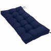 130 x 50cm Outdoor Home Patio Waterproof Sunscreen Bench Cushion, Color: Navy Blue