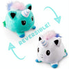 15cm Flipped Doll Double-Sided Expression Flipped Animal Cartoon Doll Plush Toy(Blue And White Unicorn)
