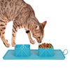 Portable Silicone Pet Bowl - Foldable, Non-Slip, Grey - 600ml