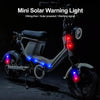 Solar Warning Light Anti-rear Collision LED Flashing Light(Symphony Vibration Sensor+Orange)