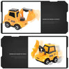 4 PCS / Set Children Educational DIY Nut detachable Inertia Car Model Education Toy(Engineering Vehicle)