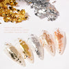10 PCS K Gold Tin Foil Nail Decoration Nail Polish Adhesive Sticker(03 Copper Gold)