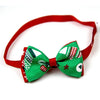 5 Christmas Pet Bow Ties - Adjustable Cat & Dog Collar