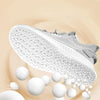 5pairs  Highly Elastic Boost Particles Warm Insoles Plush Insoles, Size: 39(Gray)