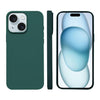 For iPhone 15 Liquid Silicone Phone MagSafe Case(Dark Green)