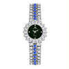 BS Bee Sister FA1580 Sparkling Full Diamond Watch Temperament Women Chain Watch(Golden Blue)