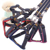 Strong Denim Dog Leash & Chest Strap Set (L, Blue) - BG-Q1025