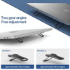 2 PCS Metal Foldable Laptop Stand Bracket(Black)