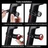 WEST BIKING Bicycle USB Charging Smart Brake Sensor Warning Tail Light(Sit Tube)