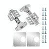 304 Stainless Steel Hinge Hydraulic Damping Mute Thickening Buffer Hinge (Set)