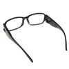 UV Protection White Resin Lens Reading Glasses with Currency Detecting Function, +2.50D