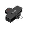Rocketek CSCR3 Smart CAC Card Reader Type-c Bank Tax Declaration SIM Card/IC Card ID Card Reader(Black)