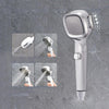 Pressurized Shower Head Four-speed Handheld Shower Set,Style: Electroplating White