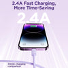JOYROOM S-AL012A14 Multi-Color Series 2.4A USB to 8 Pin Fast Charging Data Cable, Length:1.2m(Purple)