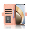 For vivo V40 Lite 4G / 5G IDN Skin Feel Calf Texture Card Slots Leather Phone Case(Pink)
