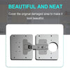 2 Sets Stainless Steel Hinge Repair Installer, Specification: 2 Repair Plates + Hinge + 16 Screws