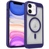 For iPhone 11 Honeycomb Cooling MagSafe Phone Case(Purple)