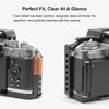 For Nikon ZFC PULUZ Wood Handle Metal Camera Cage Stabilizer Rig(Black)
