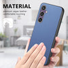 For Samsung Galaxy S23 FE 5G Twill Fabric Leather Skin Back Phone Case(Blue)