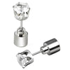 1 Pair Fashion LED Earrings Glowing Light Up Diamond Earring Stud(Green)