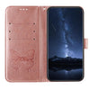 For Samsung Galaxy A26 5G Global Embossed Butterfly Leather Phone Case(Rose Gold)