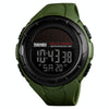 SKMEI 1405 Fashion Solar Power Outdoor Sports Watch Multifunctional 50m Waterproof Men Digital Watch(Army Green)