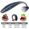 7.5cm 10pcs /Pack HENGJIA T-Tail Soft Dummy Bait Freshwater Fishing Lures(Color 1)