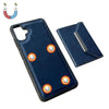 For Samsung Galaxy A06 4G / 5G Solid Color Metal Buckle Card Slots Bag Phone Case(Blue)