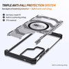 For Samsung Galaxy S24 5G wlons Explorer Series PC Hybrid TPU MagSafe Magnetic Case(Black)