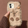 For iPhone 16 3D Capybara Plush Full Coverage Phone Case(Brown)