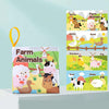Baby Cloth Book Tear-proof Rustle Sound Quiet Books For Kids, Style: Farm Animals