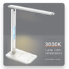 Yesido DS20 Multifunctional LED Desk Lamp Supports 10W Wireless Charging, EU Plug(White)