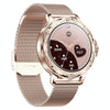CF12 1.2 inch Waterproof Smart Steel Strap Wristband Support Heart Rate Monitoring / Blood Pressure Monitoring(Gold)