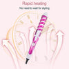 Hair Styling Tool Hair Curler Roller Spiral Curling Iron(Pink)