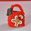 For AirPods Pro 2 Woven Plush Bag Shape Bluetooth Earphone Protective Case(Red Gingerbread Man)