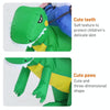 Halloween Dinosaur Inflatable Clothes Polyester 3D Cartoon Doll Clothing, Size:M(120-140cm)(Blue Dinosaur)