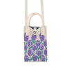 Floral Knitted Mini Crossbody Phone Bag(Purple)