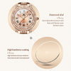 OLEVS 9943 Women Diamond Waterproof Quartz Watch(Rose Gold Roman)