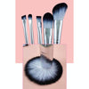 5-in-1  Metal Handle DIY Beaded Makeup Brush Set Blush Loose Powder Slanted Eye Shadow Brush, Color: Silver