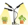 E27 Clip All-aluminum Housing Plant Growth Fill LightUS Plug, Specification:3 Head(Black)