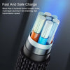 USAMS US-SJ448 U55 2A 8 Pin Aluminum Alloy Weave Charging Cable, Length:1m (Black)