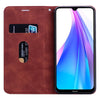 For Xiaomi Redmi 9T Frosted Business Magnetic Horizontal Flip PU Leather Case with Holder & Card Slot & Lanyard(Brown)